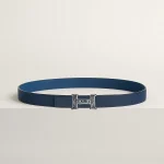 Mini Constance Touareg belt buckle & Reversible leather strap 24 mm - Image 2